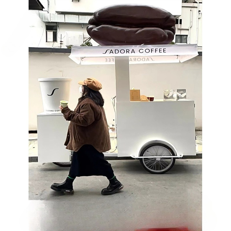Human three-wheeled stall car  - Snacks Food Stall avis et prix
