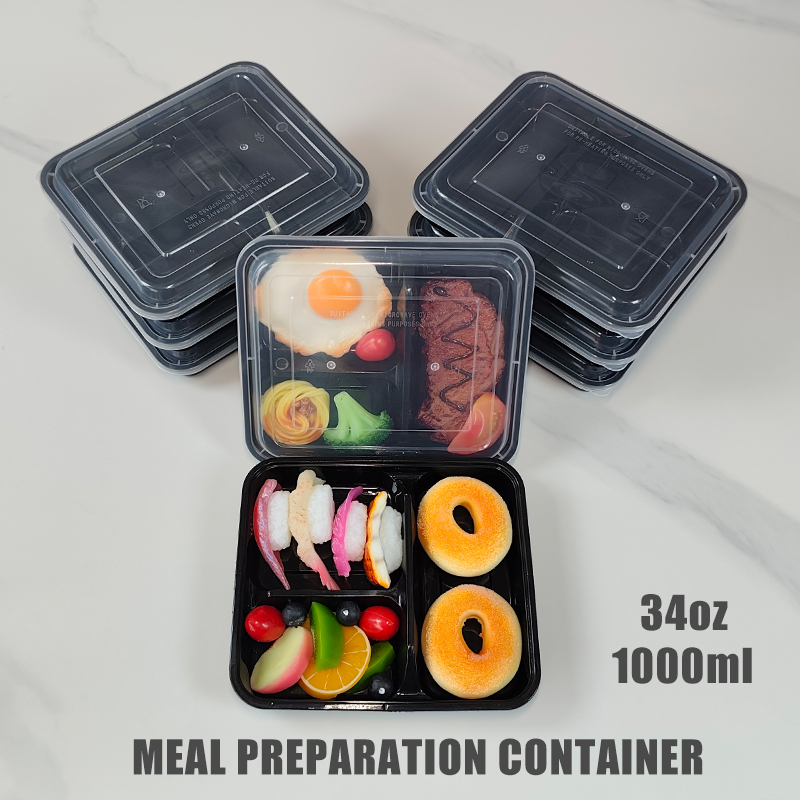 3-Compartment 34 Oz/1000 Ml, 1 - Food Snacks For School avis et prix